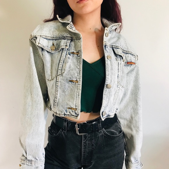 Jordache Jackets & Blazers - Vintage Jordache crop jean jacket